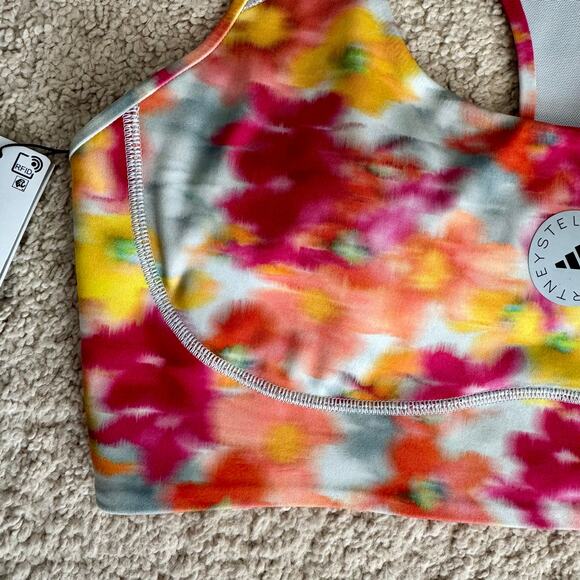 Adidas x Stella McCartney true purpose bra Women’s Large A-C cups floral IW3878 - Picture 10 of 15